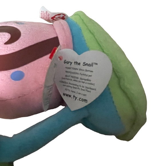 Sponge Bob Square Pants "GARY the SNAIL" Ty Beanie Babies - Picture 11 of 16